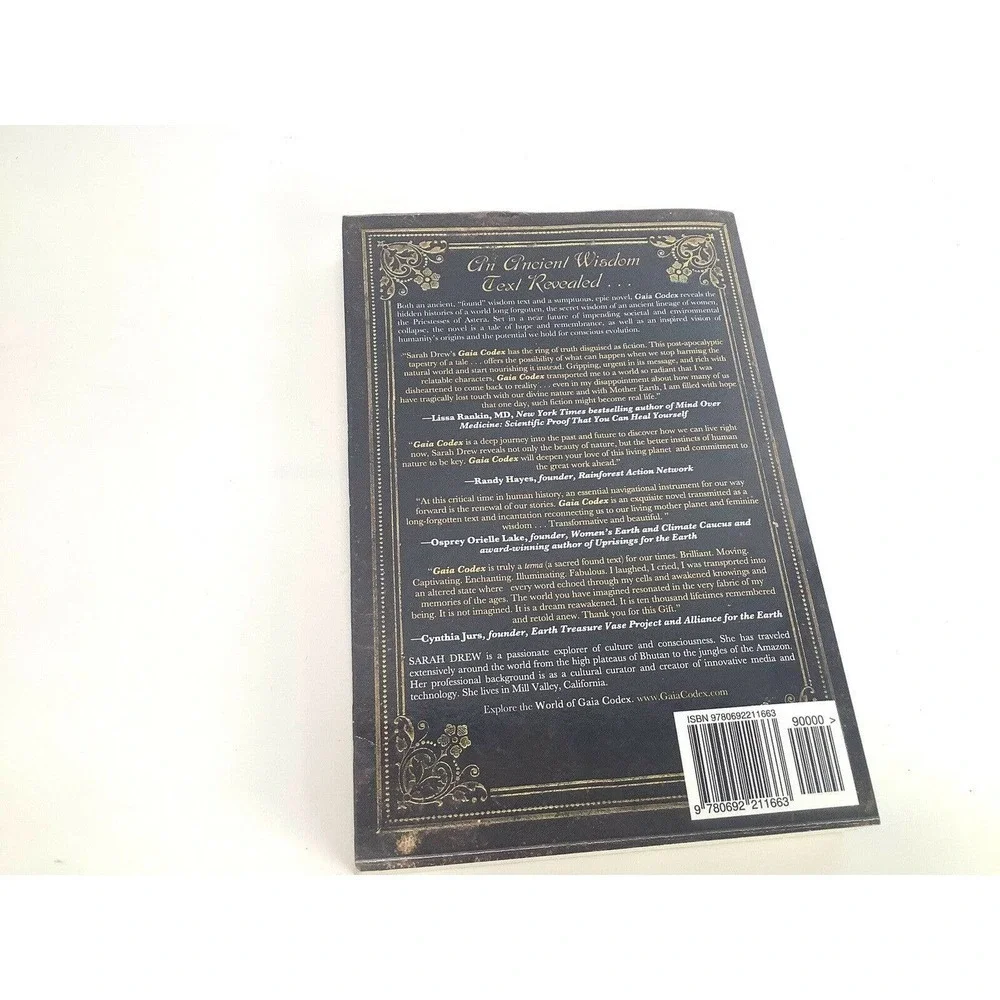 GAIA Codex By Sarah Drew 2014 Trade Paperback‎ First Edition Book